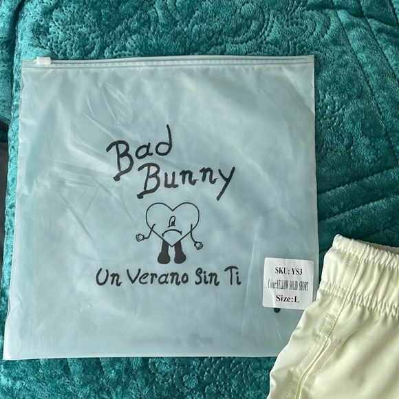 Brand New Yellow Shorts from Bad Bunny’s Un Verano Sin Ti Collection. - Picture 2 of 6